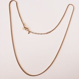 Origami Owl 24-26" gold cube chain